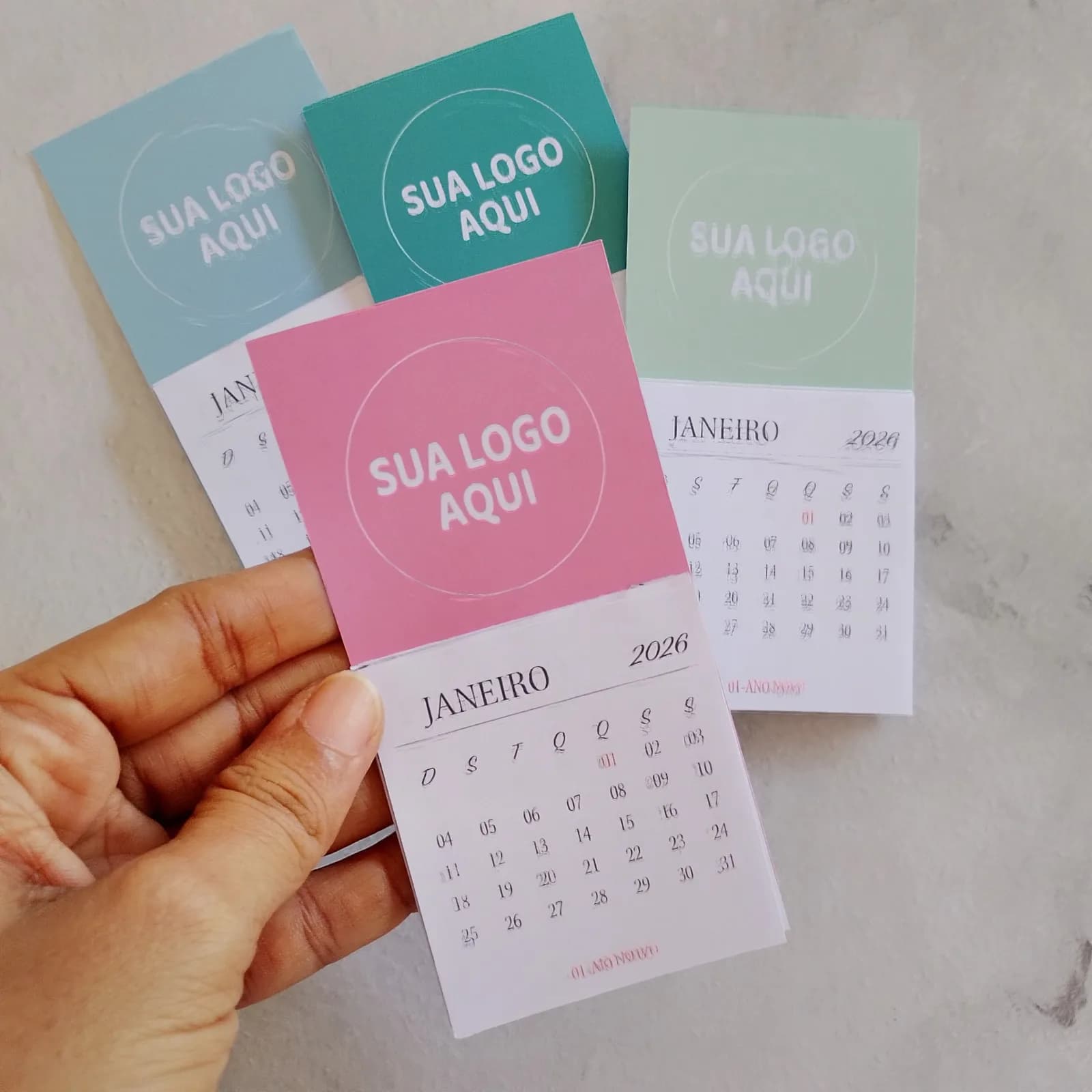100 Mini Calendário 2027 /  imã de geladeira / Personalizado