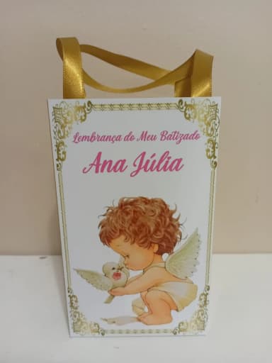 Sacolinhas Personalizadas Batizado para Lembrancinhas