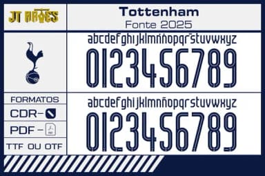 Fonte Tottenham 2025 R$12,00