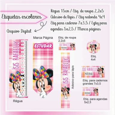 60 Etiquetas Escolares