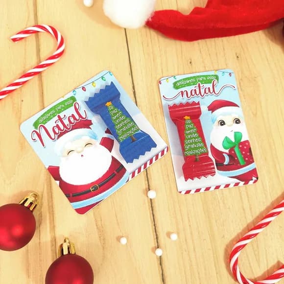 Card com Bala Natal