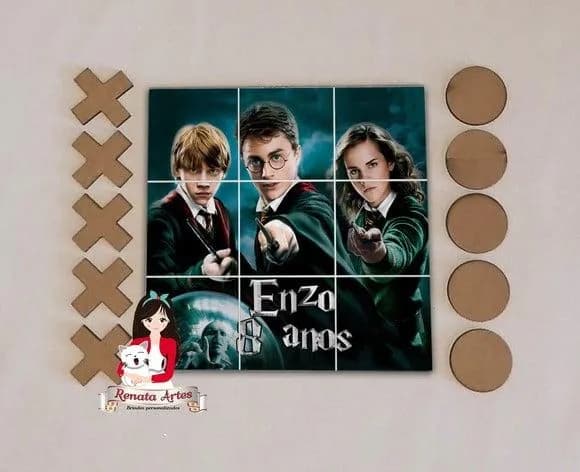 Jogo da Velha Personalizado Harry Potter