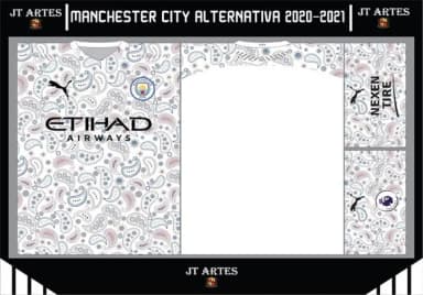 Vetor da Camisa do Manchester City Alternativa 2020-2021