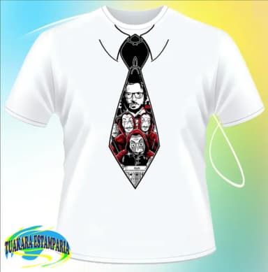 Camiseta Gravata - LA CASA DE PAPEL 02