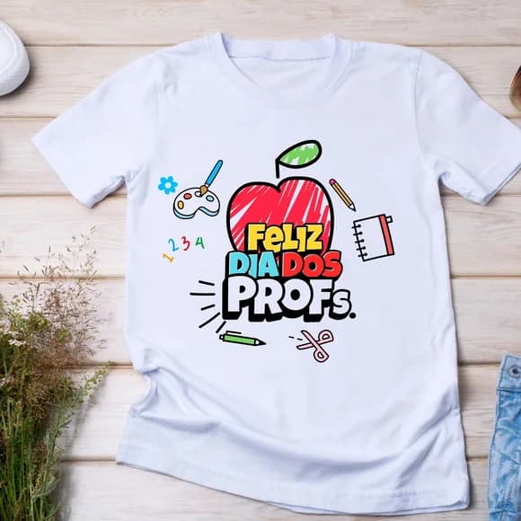 Camiseta Feliz Dia dos Professores