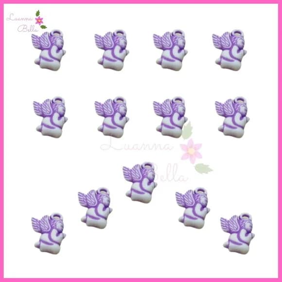 Pingente Anjinho Roxo - Pct C/ 30 Unidades