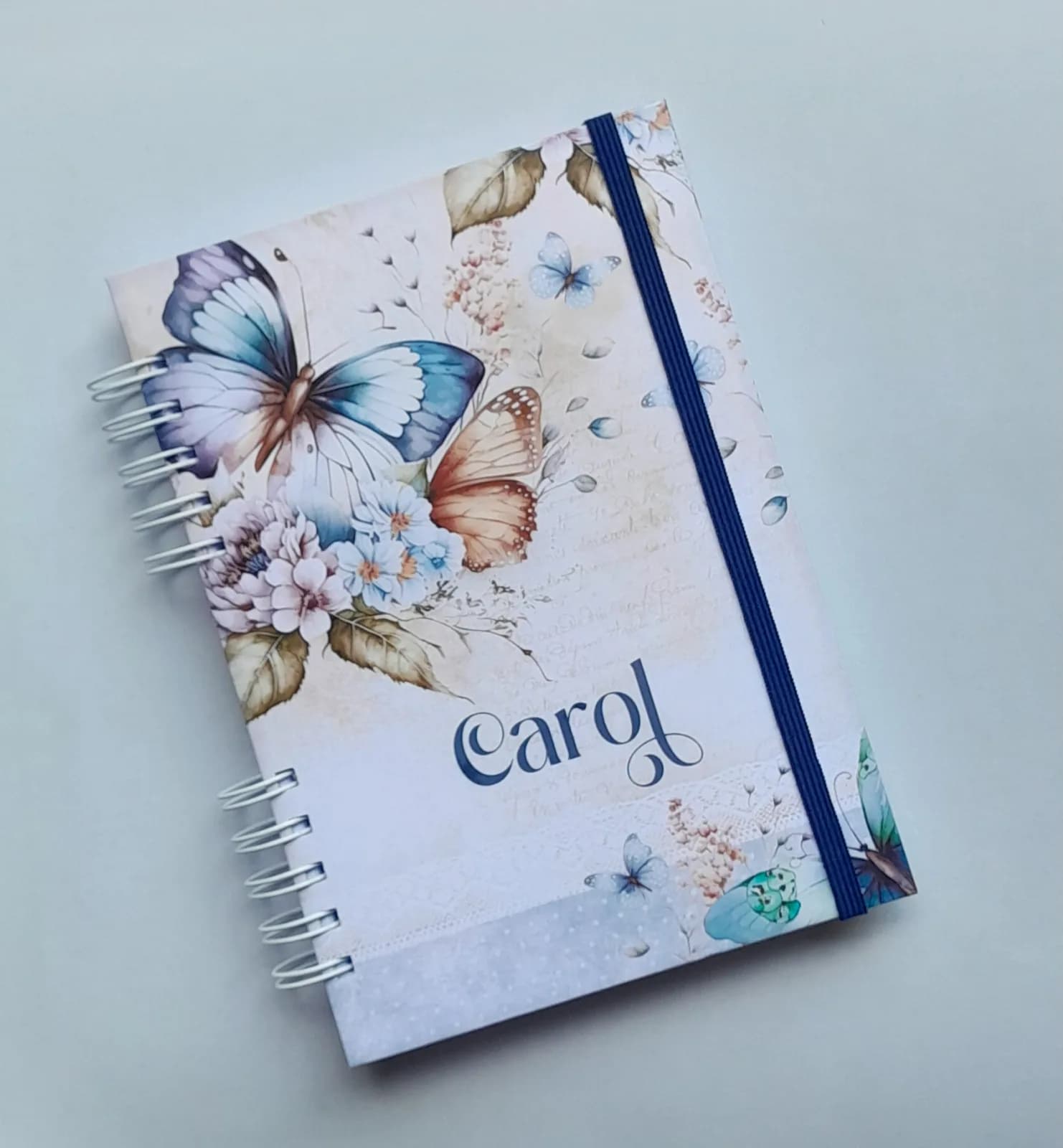 Caderno A5 Borboleta Vintage c/ 100 folhas
