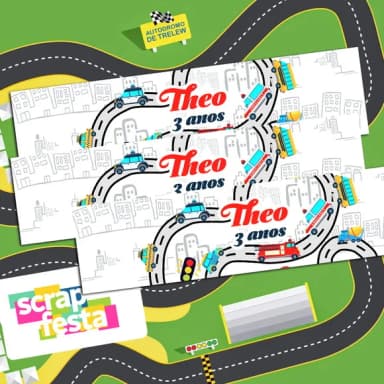 Adesivo Personalizado Retangular 5x20 Meios de Transporte