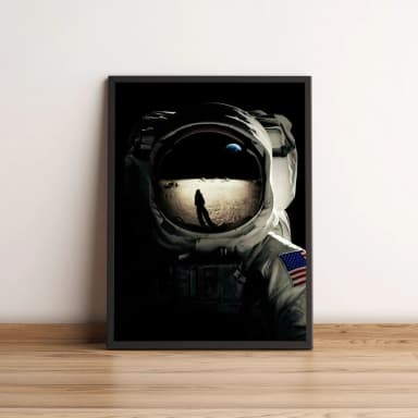 Quadro Astronauta Na Lua 91