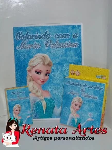 Kit Passatempo Personalizado Frozen