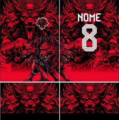 Arte Vetor Camisa Interclasse Lobo 352