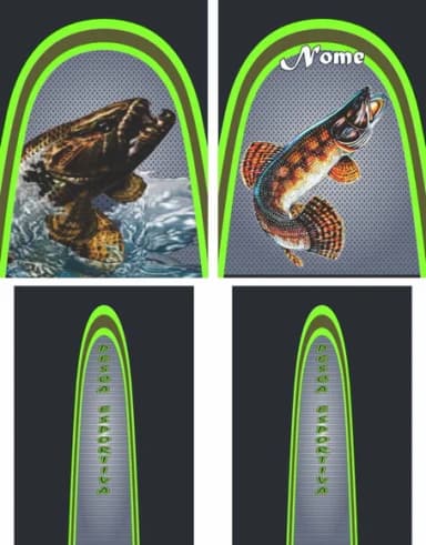 Arte Estampa Camisa Pesca-mod-0250