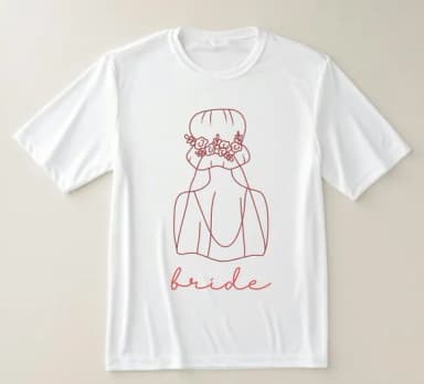 Camiseta Bride Noiva Minimalista