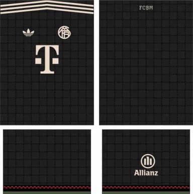 Arte Vetor Camisa Bayern München Terceira 2025-2026