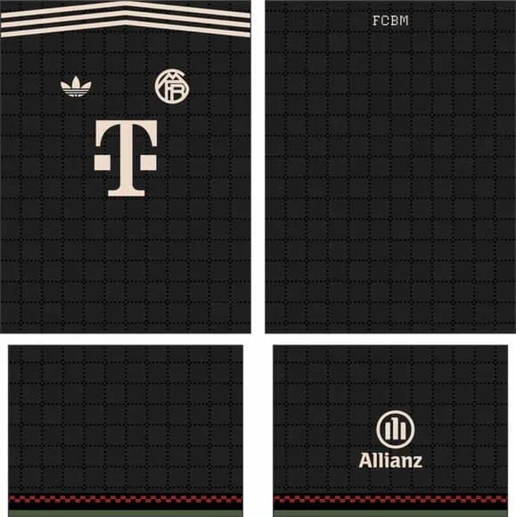 Arte Vetor Camisa Bayern München Terceira 2025-2026