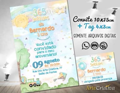 Convite Digital C/tag 365 Sorrisos 3