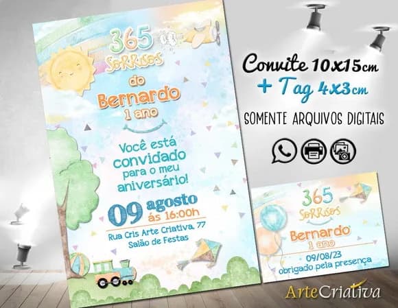 Convite Digital C/tag 365 Sorrisos 3