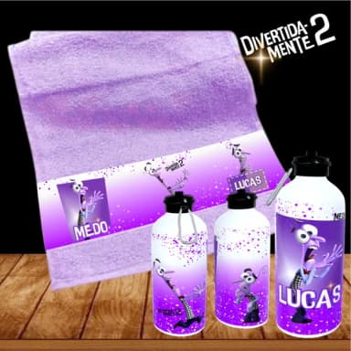 Kit Toalhinha com Garrafa Personalizada