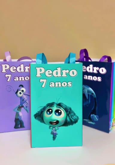 Sacolinhas Personalizada Divertidamente Lembrancinhas Para Aniversário