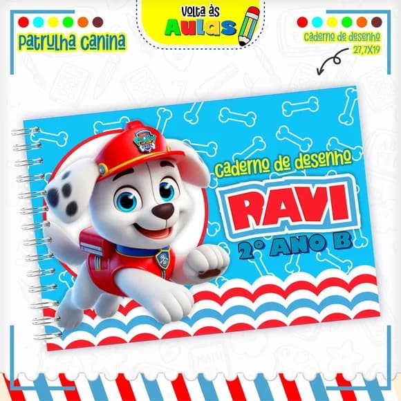 Caderno de Desenho- Qualquer Tema