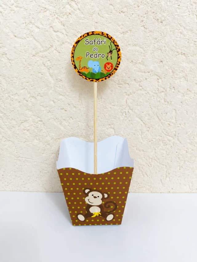 Topper grande para cachepot Safari