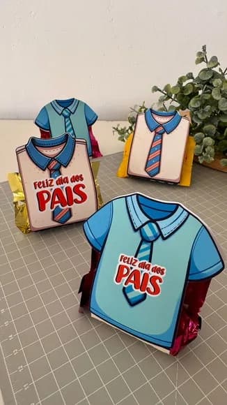 Embalagem para Bombom Dia dos Pais - Enviado Desmontado