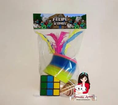 Kit Brinquedos Retrô Tema Minecraft