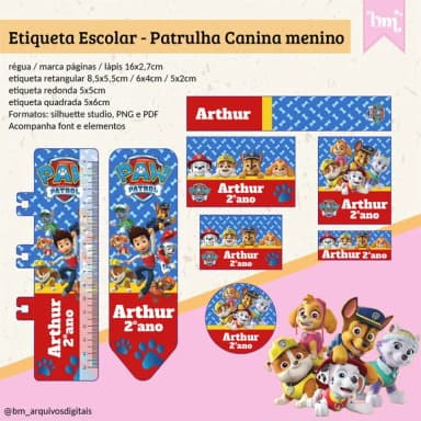 60 Etiquetas Escolares