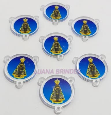 Entremeio de Nossa Senhora Aparecida Acrilico - Pct 4 unids