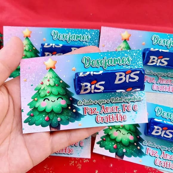 Card com Bis Natal