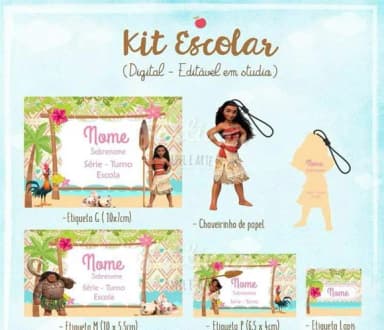 60 Etiquetas Escolares Personalizadas Prova D'agua