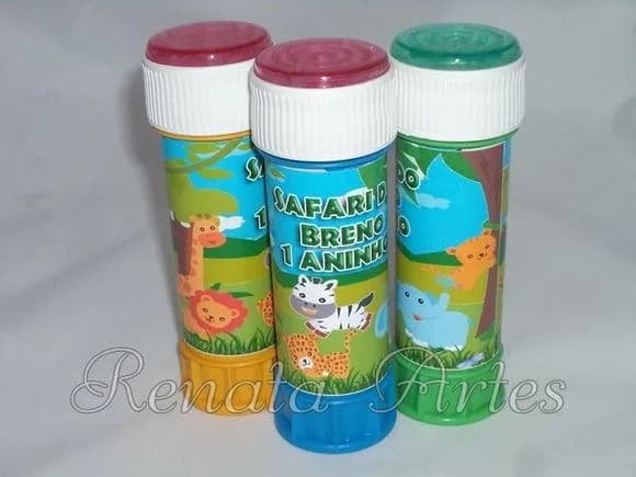 Bolinha de sabão safari baby