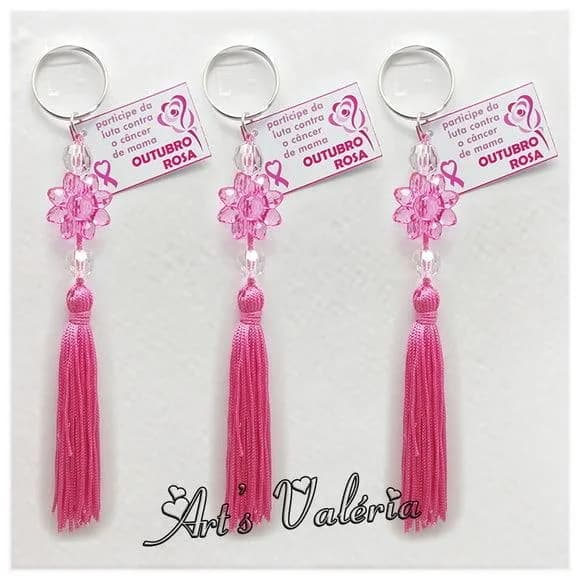 Chaveiro Outubro Rosa