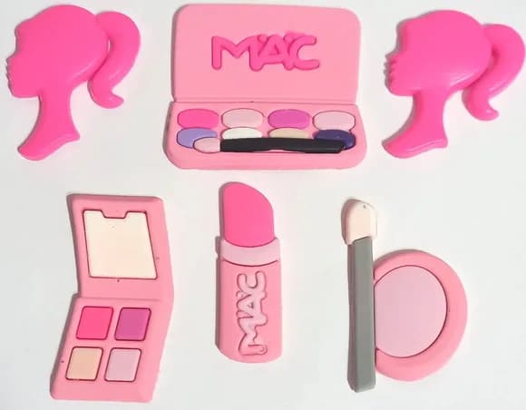 Apliques Barbiecore Kit Emborrachados Variados - 6 Unidades
