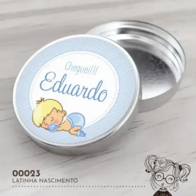 Latinha Adesivada Nascimento - 00023