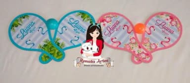 Raquetes de Ping Pong Personalizadas Tema Flamingos