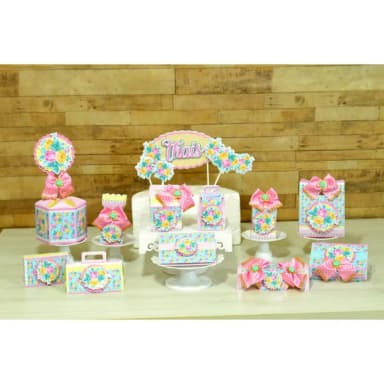 Kit 30 Lembranças Floral Rosa
