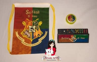 Mini Kit Jogos na Mochila Harry Potter Símbolos