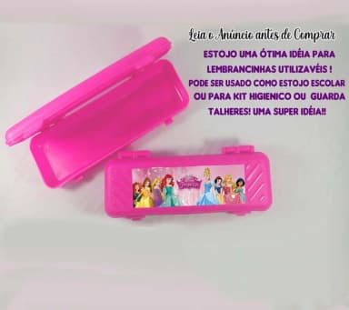 Estojo Personalizado para lembrancinhas das Princesas