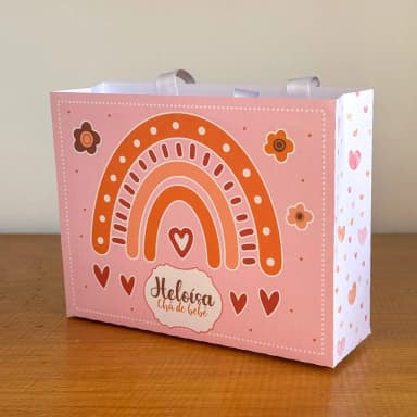PEGUE E MONTE - Sacolinhas Personalizadas ARCO IRIS BOBO MENINA - Decoração de Festa | Lembrancinhas | Aniversário | Personalizados