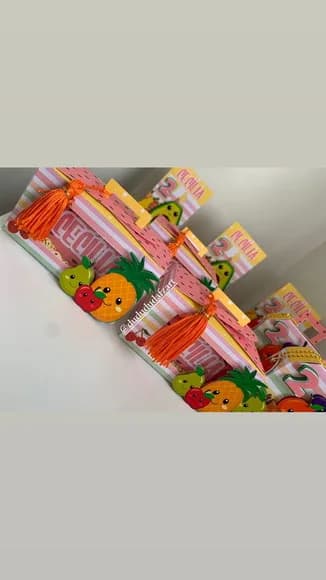 Kit 60 Lembrancinhas Frutinhas