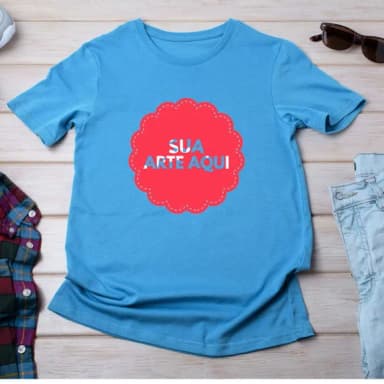 Camiseta Azul Personalizada ? Modelos Unissex e Babylook