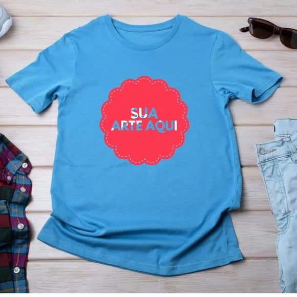 Camiseta Azul Personalizada ? Modelos Unissex e Babylook