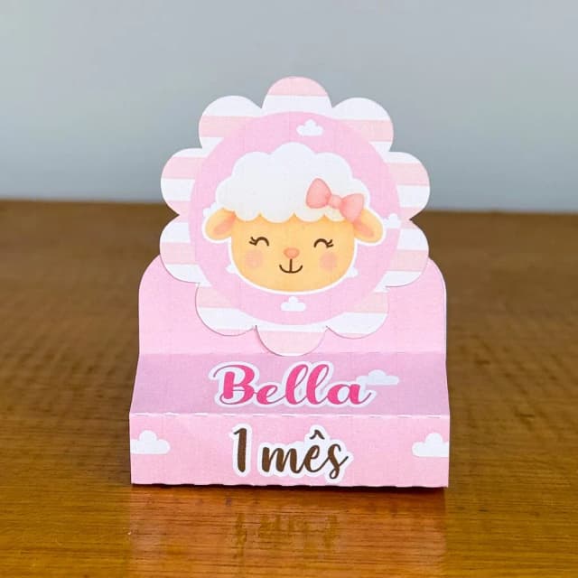 PEGUE E MONTE - Porta Bis Duplo Personalizados OVELHINHA - Decoração de Festa | Lembrancinhas | Aniversário | Personalizados