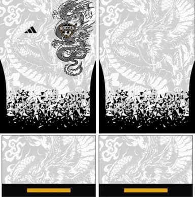 Arte Vetor Camisa Interclasse Dragao Mod-162