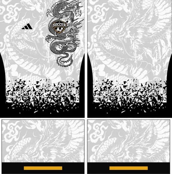 Arte Vetor Camisa Interclasse Dragao Mod-162