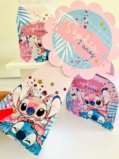 Kit 60 Lembrancinhas Stitch
