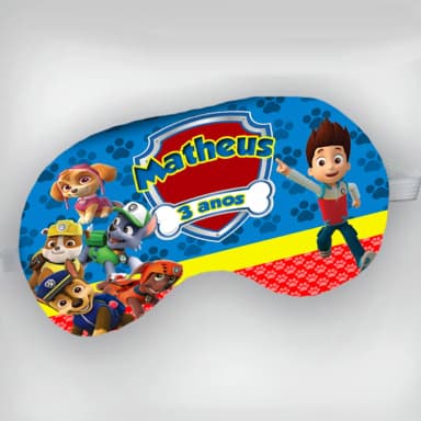 Mascara de Dormir personalizada da Patrulha Canina
