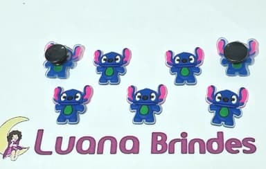 Pins para Crocs Stitch 2cm Emborrachado 6 Unidades