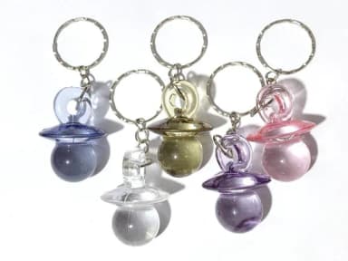 Chaveiro Chupetinha 4cm Acrilico Pacote com 10 Unidades